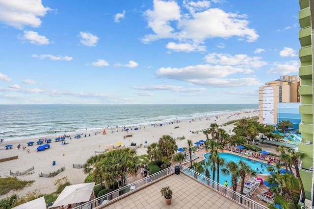 1105 S Ocean Blvd Unit 520, Myrtle Beach, SC 29577 - water view with nearby beach