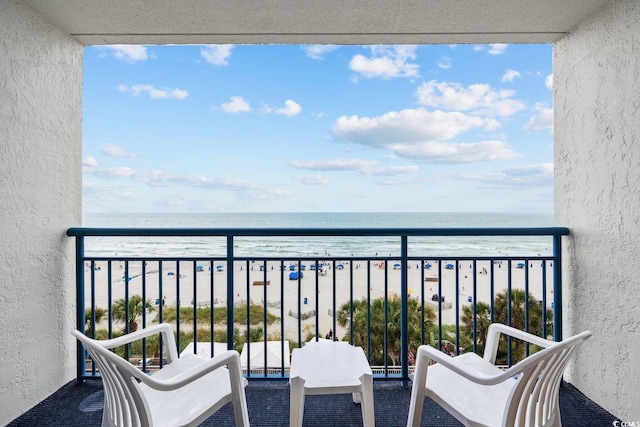 1105 S Ocean Blvd Unit 520, Myrtle Beach, SC 29577 - balcony featuring a water view