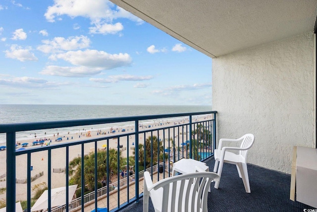 1105 S Ocean Blvd Unit 520, Myrtle Beach, SC 29577 - balcony featuring view of water and beach