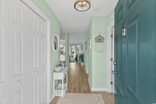 222 Landing Rd Unit 1811, North Myrtle Beach, SC 29582 - foyer with wood finished floors and a chandelier