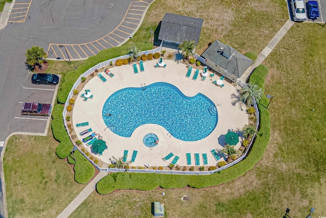 222 Landing Rd Unit 1811, North Myrtle Beach, SC 29582 - bird's eye view of a pool area