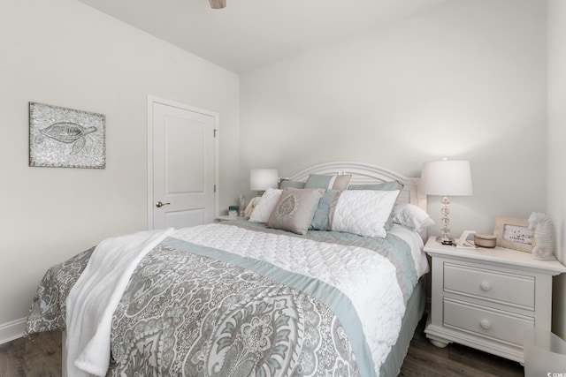 462 Pacific Commons Dr, Surfside Beach, SC 29575 - bedroom with dark wood-style floors and baseboards