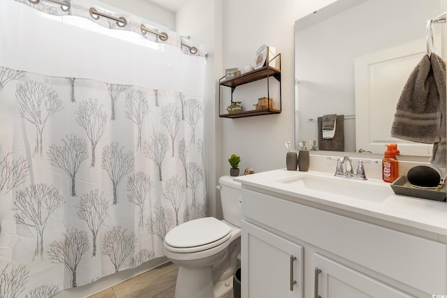 462 Pacific Commons Dr, Surfside Beach, SC 29575 - full bathroom featuring vanity, toilet, and curtained shower