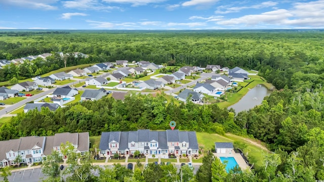 837 Triple Ct Unit 837, Myrtle Beach, SC 29588 - aerial perspective of suburban area with a heavily wooded area and a large body of water
