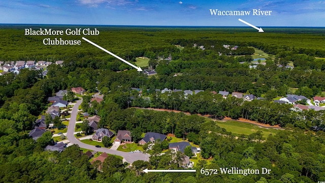 6572 Wellington Dr, Murrells Inlet, SC 29576 - view of property location with a forest and nearby suburban area