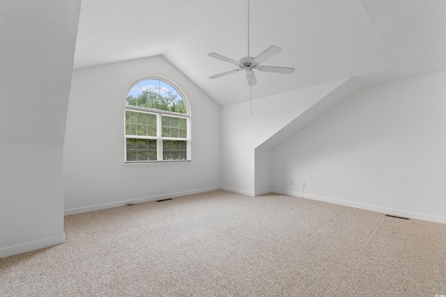 4505 Lightkeepers Way Unit 24B, Little River, SC 29566 - bonus room featuring vaulted ceiling, ceiling fan, carpet, and baseboards