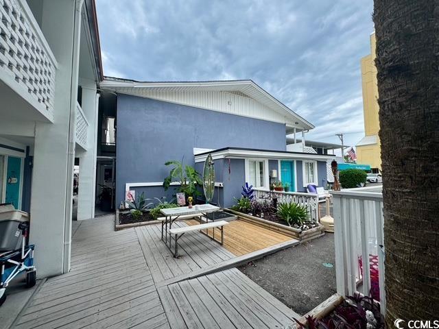 5409 N Ocean Blvd Unit 111, North Myrtle Beach, SC 29582 - view of wooden terrace