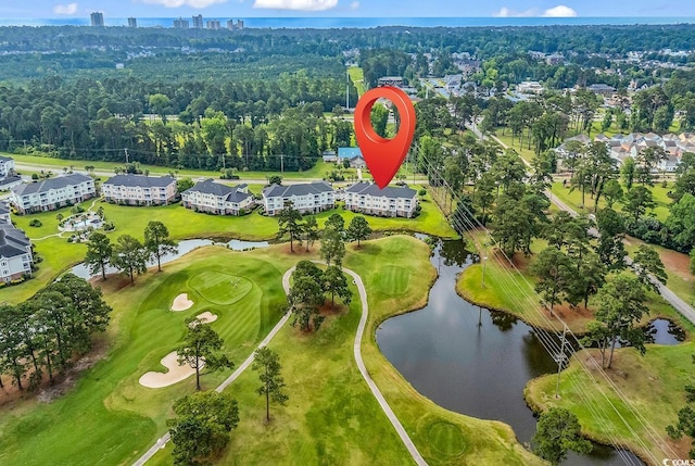 4811 Orchid Way Unit 301, Myrtle Beach, SC 29577 - aerial view of a large body of water and a golf course