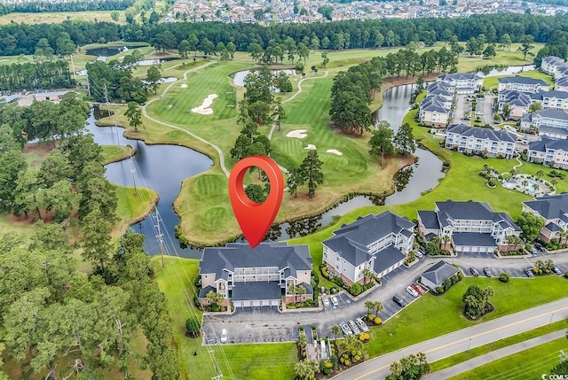 4811 Orchid Way Unit 301, Myrtle Beach, SC 29577 - view of property location featuring a large body of water, a golf club, and nearby suburban area