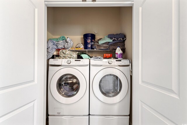 141 Marblehead Dr, Little River, SC 29566 - washroom featuring washing machine and clothes dryer