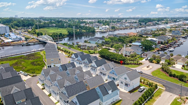 141 Marblehead Dr, Little River, SC 29566 - aerial perspective of suburban area featuring a nearby body of water