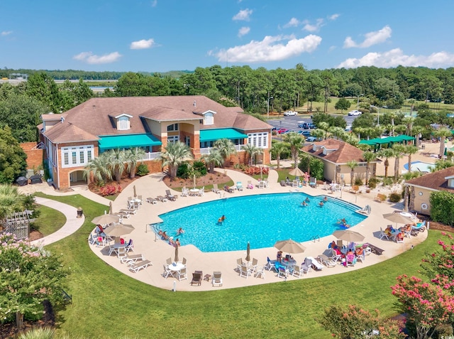 5475 Elba Way Unit 1601, Myrtle Beach, SC 29579 - community pool featuring a yard