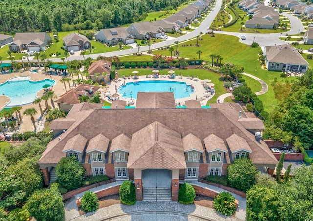 5475 Elba Way Unit 1601, Myrtle Beach, SC 29579 - aerial view of residential area featuring a pool