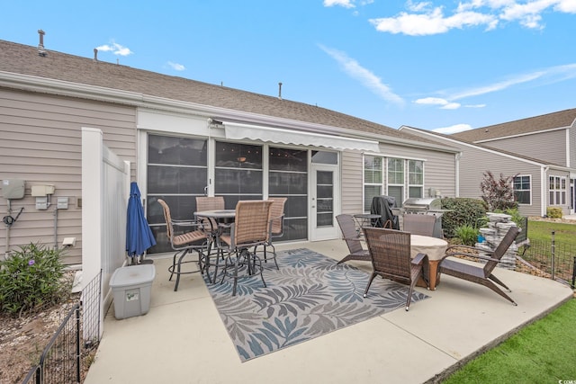 5475 Elba Way Unit 1601, Myrtle Beach, SC 29579 - view of patio with outdoor dining area and area for grilling