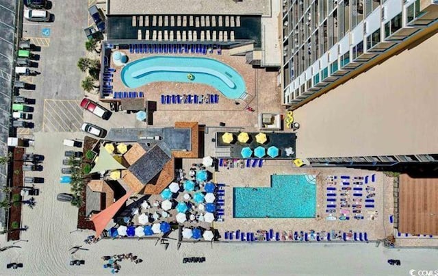 9550 Shore Dr Unit 1524, Myrtle Beach, SC 29572 - drone / aerial view of a pool