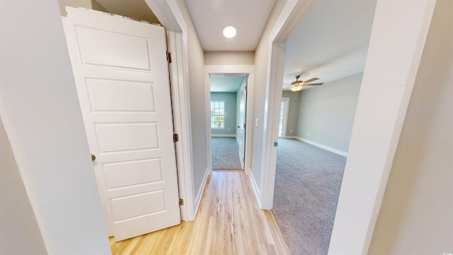 52 Fish Shack Aly, Murrells Inlet, SC 29576 - corridor featuring light colored carpet and light wood-style flooring