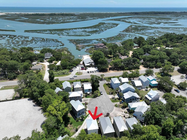 52 Fish Shack Aly, Murrells Inlet, SC 29576 - aerial view of property's location featuring a large body of water and nearby suburban area
