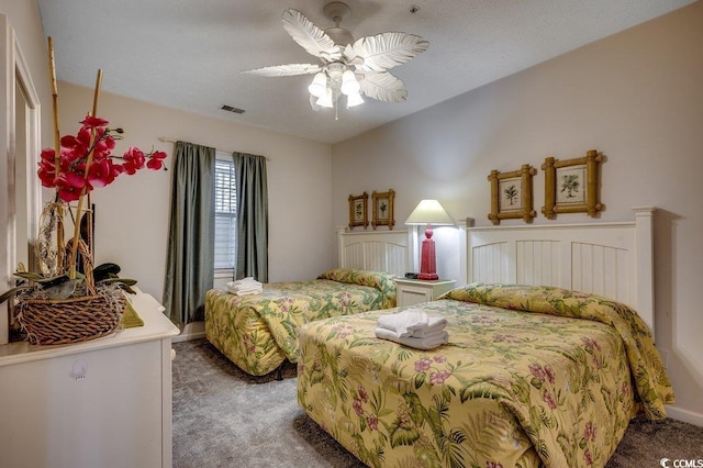 601 Hillside Dr N Unit 3704, North Myrtle Beach, SC 29582 - bedroom with carpet floors and ceiling fan