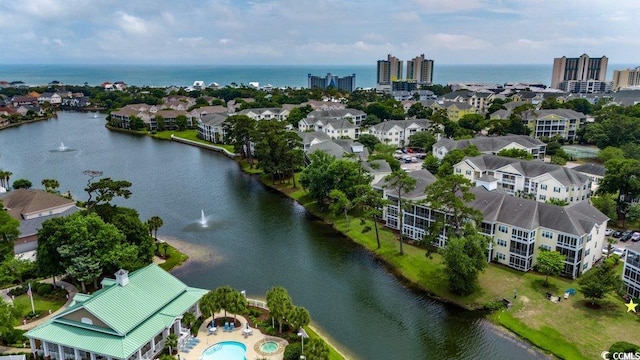 601 Hillside Dr N Unit 3704, North Myrtle Beach, SC 29582 - bird's eye view of a large body of water