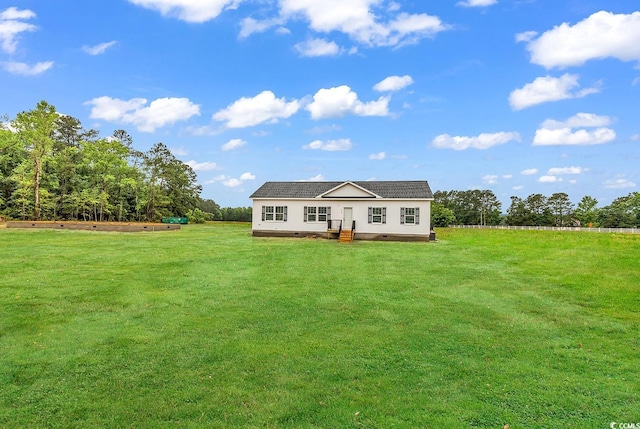 1529 Bucksport Rd, Conway, SC 29527 - back of property featuring a yard and a wooden deck