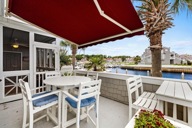 4396 Baldwin Ave Unit 30, Little River, SC 29566 - view of patio featuring a water view and a residential view