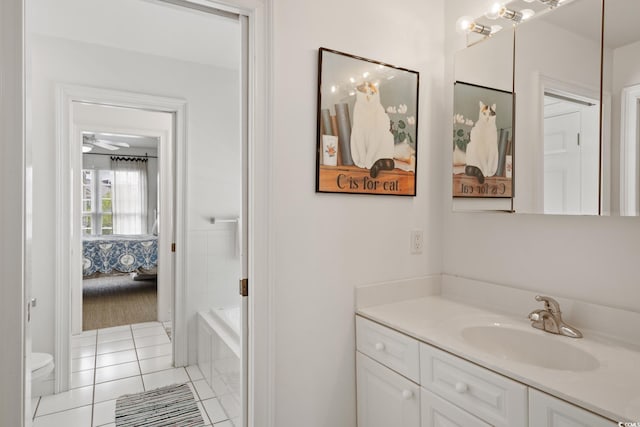 214 Sea Island Dr, Georgetown, SC 29440 - ensuite bathroom featuring vanity, toilet, and tile patterned floors
