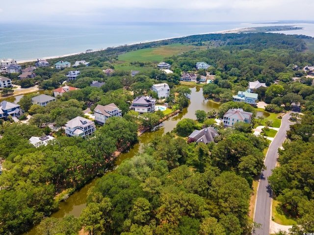 214 Sea Island Dr, Georgetown, SC 29440 - bird's eye view of a nearby body of water and a heavily wooded area