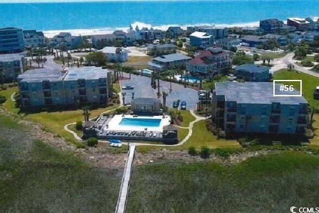 1582 S Waccamaw Dr Unit 56, Garden City Beach, SC 29576 - bird's eye view of a pool