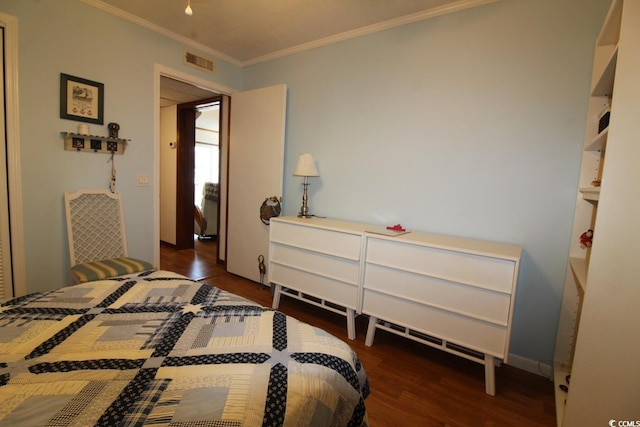 1582 S Waccamaw Dr Unit 56, Garden City Beach, SC 29576 - bedroom featuring wood finished floors and ornamental molding