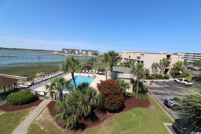 1582 S Waccamaw Dr Unit 56, Garden City Beach, SC 29576 - community pool with a water view