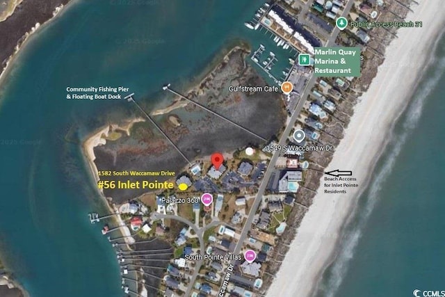 1582 S Waccamaw Dr Unit 56, Garden City Beach, SC 29576 - aerial view of property's location