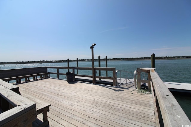 1582 S Waccamaw Dr Unit 56, Garden City Beach, SC 29576 - dock area featuring a water view
