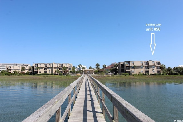 1582 S Waccamaw Dr Unit 56, Garden City Beach, SC 29576 - dock area with a water view