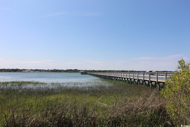 1582 S Waccamaw Dr Unit 56, Garden City Beach, SC 29576 - dock area featuring a water view