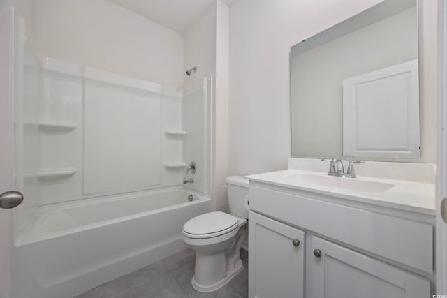 3573 Bells Lake Cir, Longs, SC 29568 - bathroom with toilet, vanity, tile patterned flooring, and shower / washtub combination
