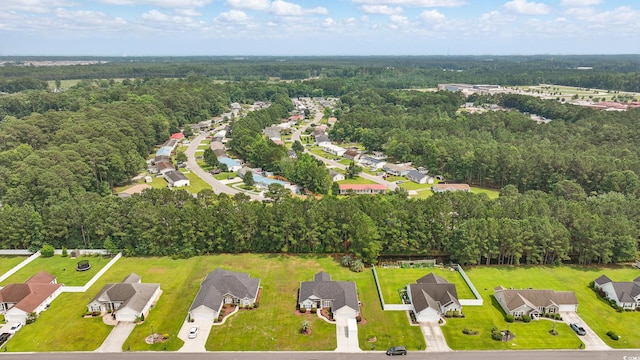 137 Maiden Ln, Myrtle Beach, SC 29588 - aerial view of property's location with a heavily wooded area and nearby suburban area