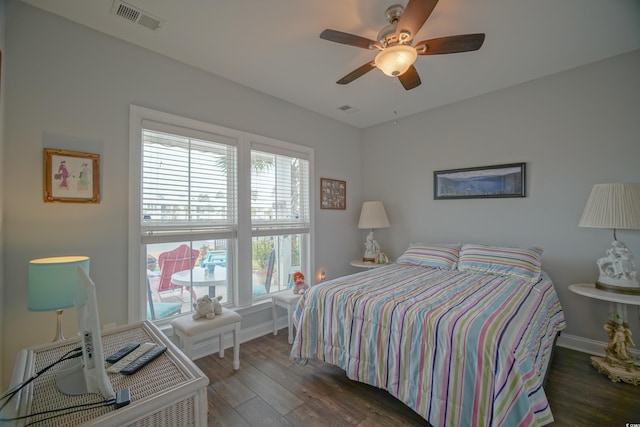 148 Splendor Cir, Murrells Inlet, SC 29576 - bedroom featuring wood finished floors, baseboards, and a ceiling fan