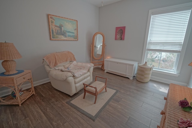 148 Splendor Cir, Murrells Inlet, SC 29576 - sitting room with wood finished floors and baseboards