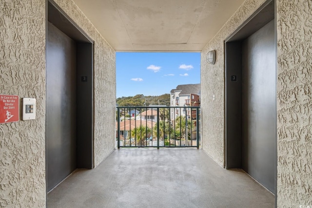 4505 S Ocean Blvd Unit 5D, North Myrtle Beach, SC 29582 - balcony with elevator