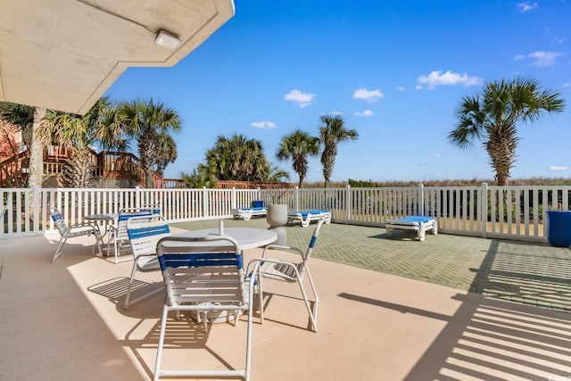 4505 S Ocean Blvd Unit 5D, North Myrtle Beach, SC 29582 - view of patio featuring outdoor dining space