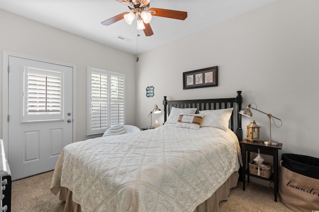 603 Wave Rider Ln Unit 603, North Myrtle Beach, SC 29582 - bedroom with carpet flooring and ceiling fan