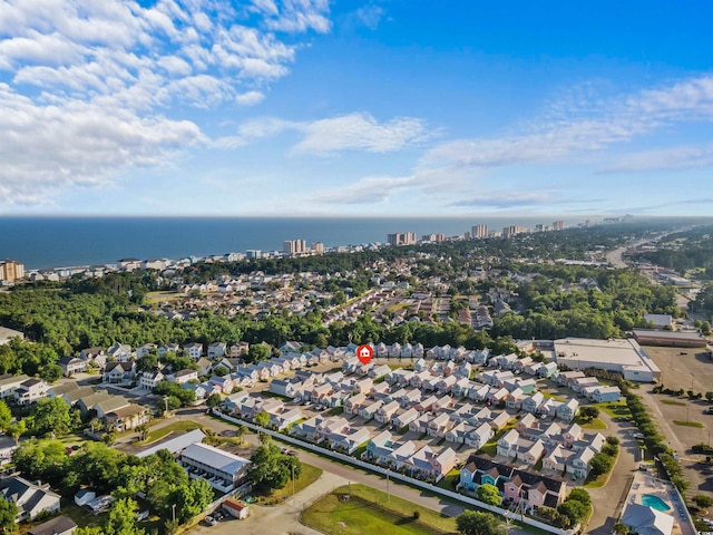 603 Wave Rider Ln Unit 603, North Myrtle Beach, SC 29582 - aerial view of property's location featuring nearby urban area, a large body of water, and nearby suburban area