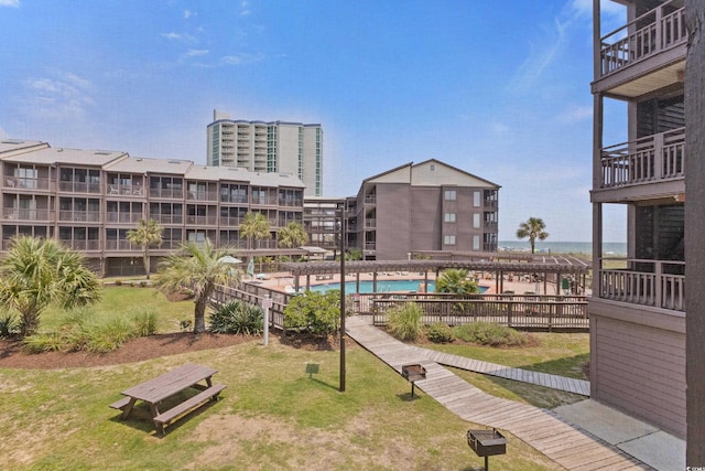 202 N Ocean Blvd Unit 109, North Myrtle Beach, SC 29582 - surrounding community with a swimming pool