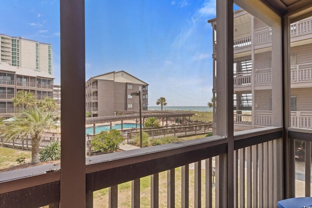 202 N Ocean Blvd Unit 109, North Myrtle Beach, SC 29582 - balcony featuring a water view