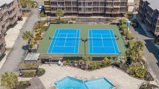 202 N Ocean Blvd Unit 109, North Myrtle Beach, SC 29582 - bird's eye view of a pool and apartment complex
