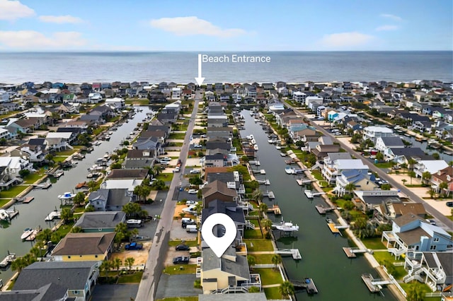 39 Newport St, Ocean Isle Beach, NC 28469 - aerial view of property's location featuring a large body of water and nearby suburban area