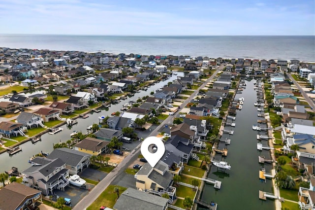 39 Newport St, Ocean Isle Beach, NC 28469 - aerial overview of property's location featuring a large body of water and nearby suburban area