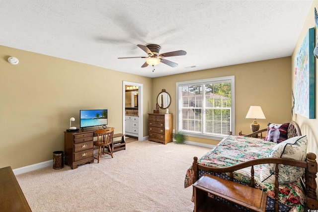 1119 Links Rd, Myrtle Beach, SC 29575 - carpeted bedroom with baseboards and a ceiling fan