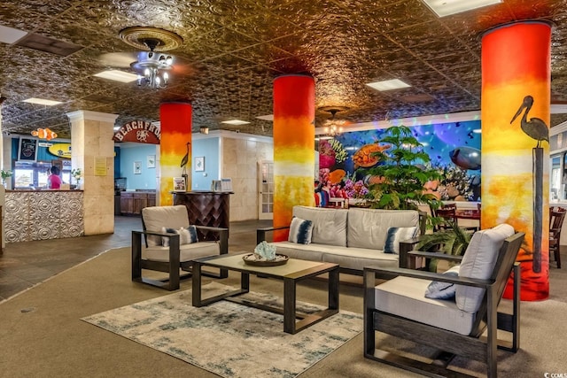 201 74th Ave N Unit 2243/2244, Myrtle Beach, SC 29572 - community lobby with an ornate ceiling