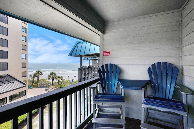 6000 N Ocean Blvd Unit 329, North Myrtle Beach, SC 29582 - balcony with view of water and beach
